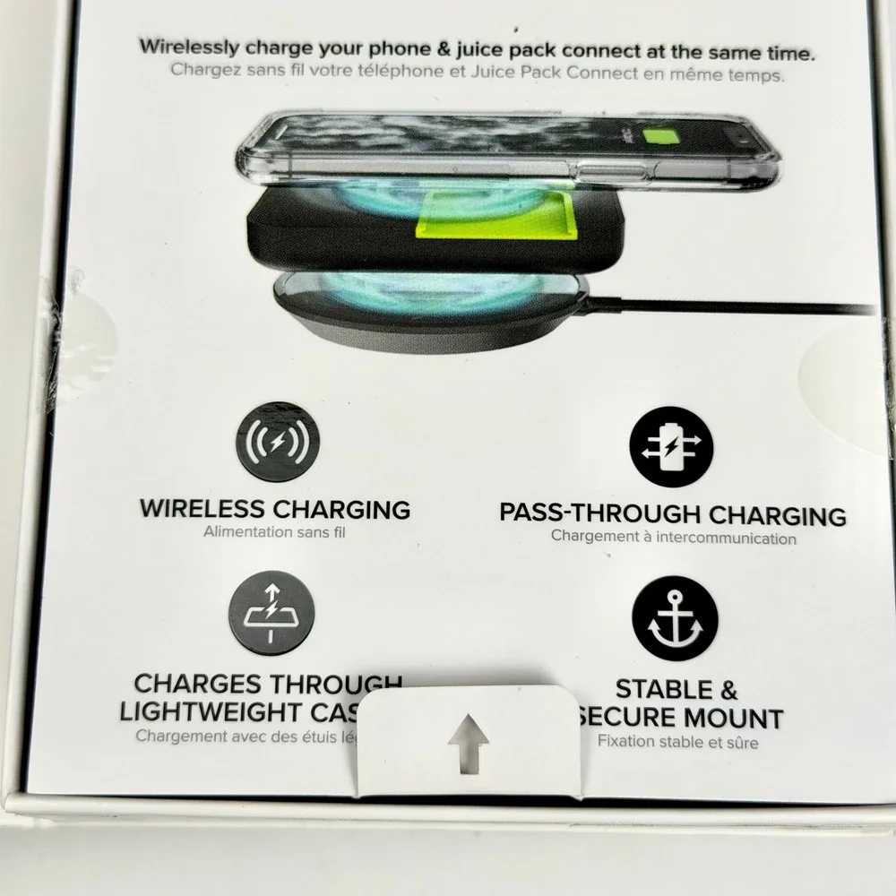 Mophie Juice Pack Connect 5000mAh Portable Wireless Battery Black MOP401006588-V